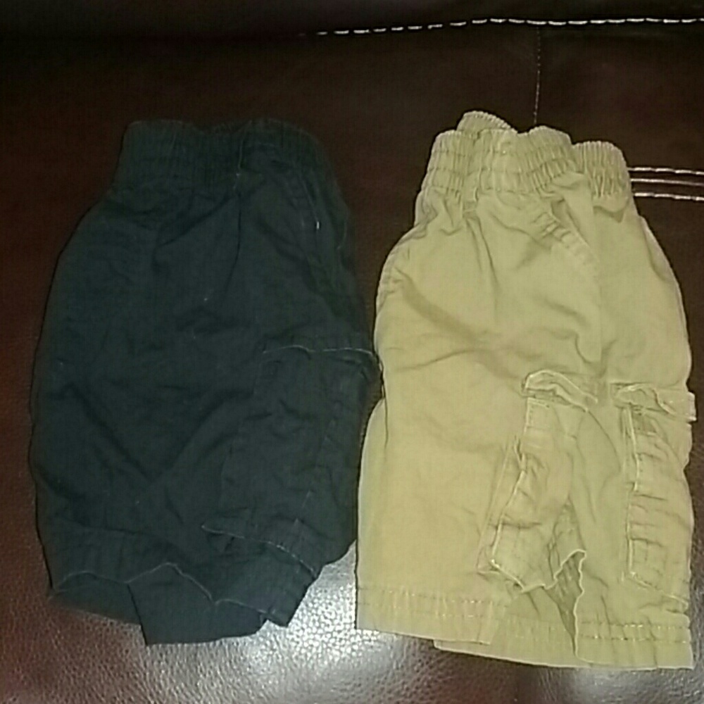 2 pair boys 18 months cargo shorts